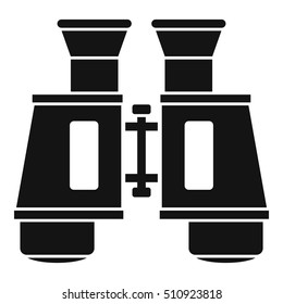 Binoculars icon. Simple illustration of binoculars vector icon for web