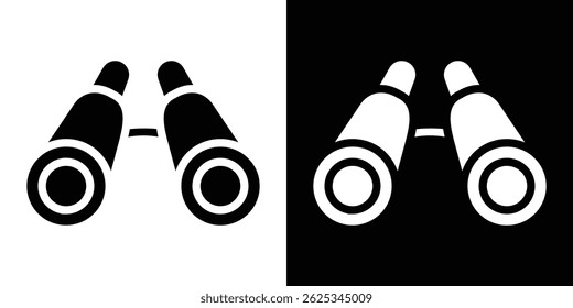 Binoculars icon simple line vector. Symbol, logo.