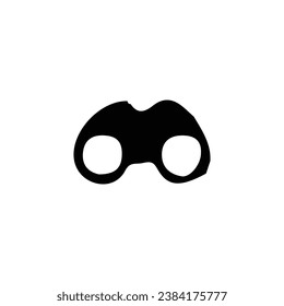 Binoculars icon. Simple style binoculars poster background symbol. Binoculars brand logo design element. Binoculars t-shirt printing. Vector for sticker.