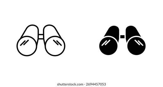Binoculars icon Simple vector illustration for graphic and web design.