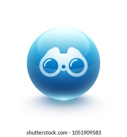 binoculars icon sphere