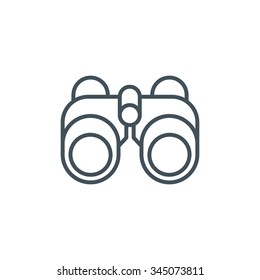 Binoculars icon suitable for info graphics, websites and print media and  interfaces. Line vector icon.