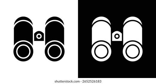 Binoculars icon symbol collection. Flat vector stock illustration.