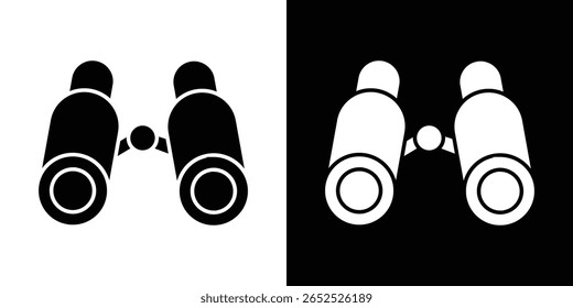 Binoculars icon symbol collection. Flat vector stock illustration.
