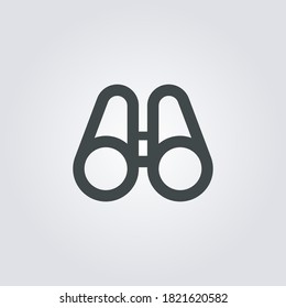 binoculars Icon. binoculars symbol isolated on Gradient background. Vector Illustration
