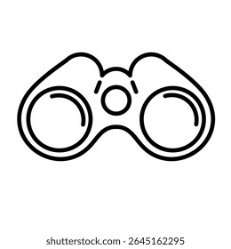 Icono de binoculares. Icono de binoculares Plantilla color editable. Ilustración de binoculares. Señal de Vector del símbolo de advertencia de tráfico aislado en la ilustración de fondo blanco para gráfico y Diseño web.