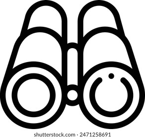 binoculars icon. Thin Linear Style Design Isolated On White Background