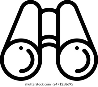 binoculars icon. Thin Linear Style Design Isolated On White Background