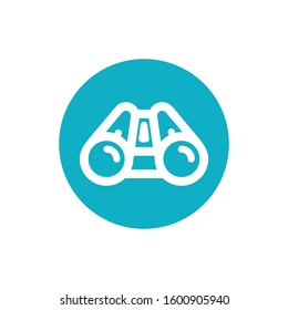 Binoculars icon vector. Binoculars vector