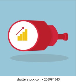 binoculars icon, vector