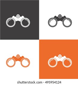 binoculars icon vector
