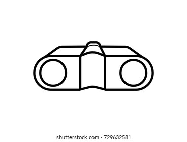 binoculars icon  vector 