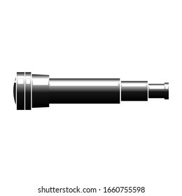 binoculars icon vector in 3d style. military equipment. zoom lens.