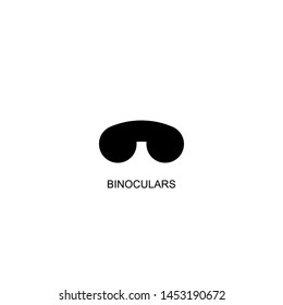 binoculars icon vector black design