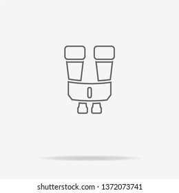 Binoculars icon. Vector concept illustration for design.