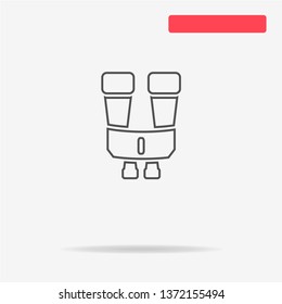 Binoculars icon. Vector concept illustration for design.