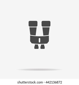 Binoculars icon. Vector concept illustration for design.