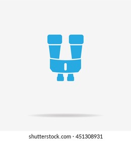Binoculars icon. Vector concept illustration for design.