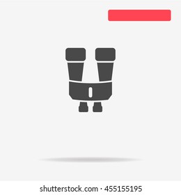 Binoculars icon. Vector concept illustration for design.