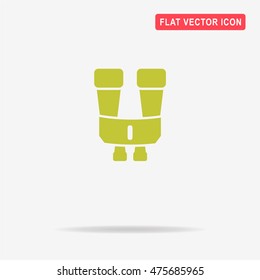 Binoculars icon. Vector concept illustration for design.