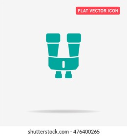 Binoculars icon. Vector concept illustration for design.