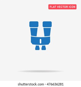 Binoculars icon. Vector concept illustration for design.