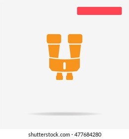 Binoculars icon. Vector concept illustration for design.