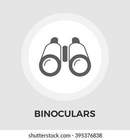 Binoculars Icon Vector. Flat icon isolated on the white background. Editable EPS file. Vector illustration.
