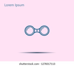 binoculars icon , vector illustration