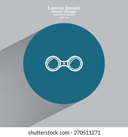 binoculars icon , vector illustration