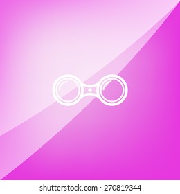 binoculars icon , vector illustration
