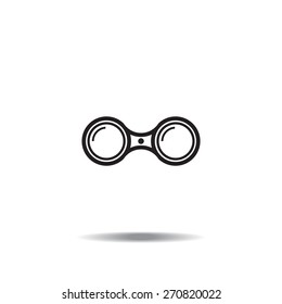 binoculars icon , vector illustration