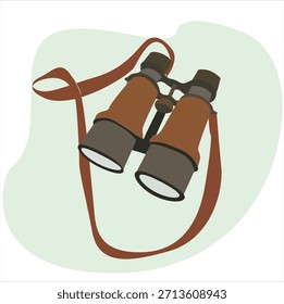 Fernglas-Symbol. Fernglas, Vektorgrafik