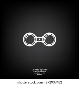 binoculars icon , vector illustration