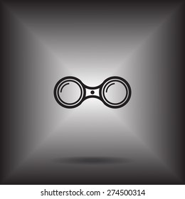 binoculars icon , vector illustration