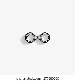 binoculars icon , vector illustration