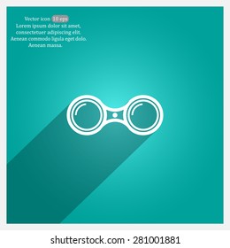 binoculars icon , vector illustration