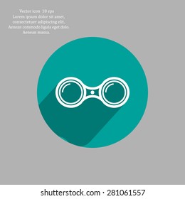 binoculars icon , vector illustration