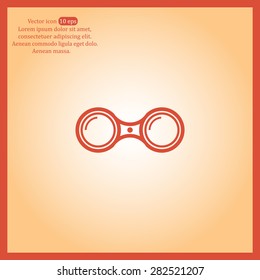 binoculars icon , vector illustration