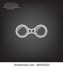 binoculars icon , vector illustration