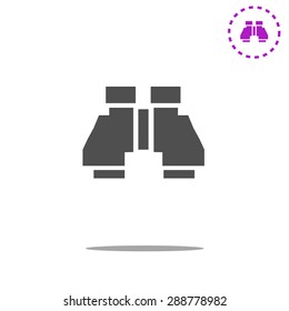 binoculars icon , vector illustration