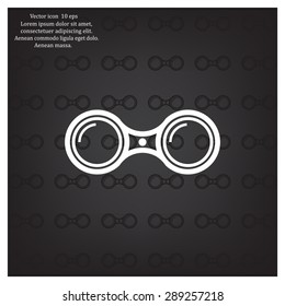 binoculars icon , vector illustration