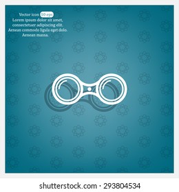 binoculars icon , vector illustration