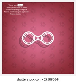 binoculars icon , vector illustration