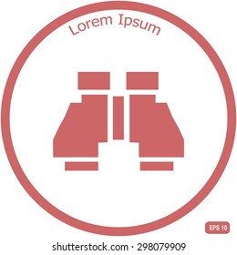 binoculars icon , vector illustration