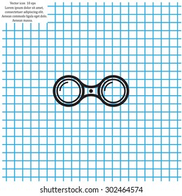 binoculars icon , vector illustration