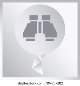binoculars icon , vector illustration