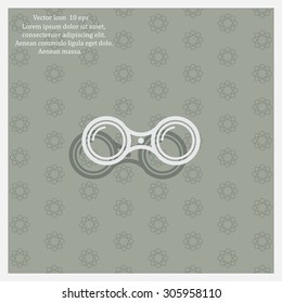 binoculars icon , vector illustration
