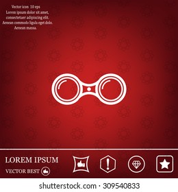binoculars icon , vector illustration
