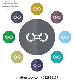 binoculars icon , vector illustration
